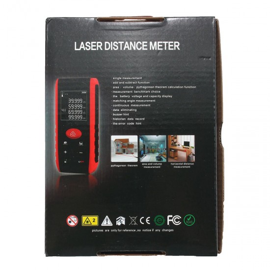 Digital Laser Distance Meter Rangefinder Measure Diastimeter 40m 60m 80m 100m