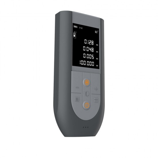 Home JM-G253 Laser Rangefinder Laser Distance Meter with Rechargeable Battery 50m/70m/100m/120m 2.0 inch HD Screen 8 kinds of Measurement Chargeable Version Home JM-G253 Laser Rangefinder Laser Distance Meter with Rechargeable Battery 50m/70m/100m/120m 2.0 inch HD Screen 8 kinds of Measurement Chargeable Version