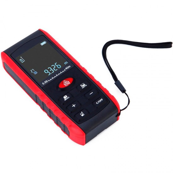 KXL-E40 40M High Precision Digital Handheld Laser Rangefinder Distance Meter Distance Area Volume Pythagorean Theorem Measurement