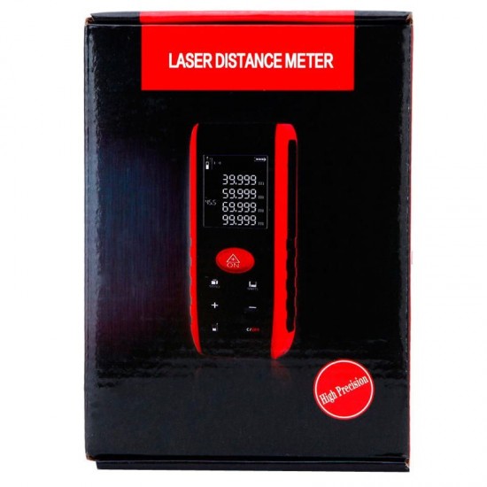 KXL-E40 40M High Precision Digital Handheld Laser Rangefinder Distance Meter Distance Area Volume Pythagorean Theorem Measurement
