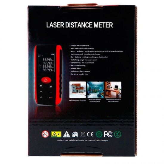 KXL-E40 40M High Precision Digital Handheld Laser Rangefinder Distance Meter Distance Area Volume Pythagorean Theorem Measurement KXL-E40 40M High Precision Digital Handheld Laser Rangefinder Distance Meter Distance Area Volume Pythagorean Theorem Measurement