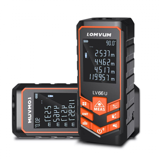 LV 66U 120M Handhold Laser Rangefinder Digital Laser Distance Meter Electrical Level Tape Laser Distance Measurement LV 66U 120M Handhold Laser Rangefinder Digital Laser Distance Meter Electrical Level Tape Laser Distance Measurement