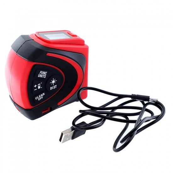 Laser Digital Tape Measure 30M Rangefinder With 5M Measuring Tape LED Backlight Laser Distance Meter Optical Instrument