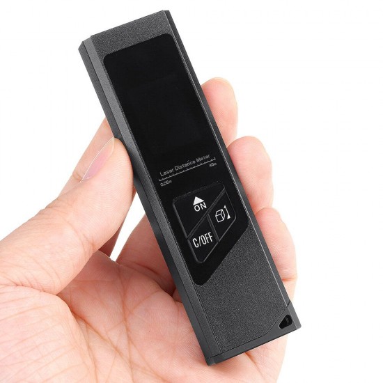 M3 Digital 40M Mini Laser Rangefinder m/in/ft CNC Aluminum Alloy Shell IP54 Waterproof Laser Distance Meter LCD Display with Backlight