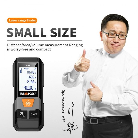 MAKA202 30M / 40M Portable Laser Rangefinder Infrared Rangefinder High Precision Electronic Ruler Room Meter Handheld Measuring Instrument Laser Distance Meter MAKA202 30M / 40M Portable Laser Rangefinder Infrared Rangefinder High Precision Electronic Ruler Room Meter Handheld Measuring Instrument Laser Distance Meter