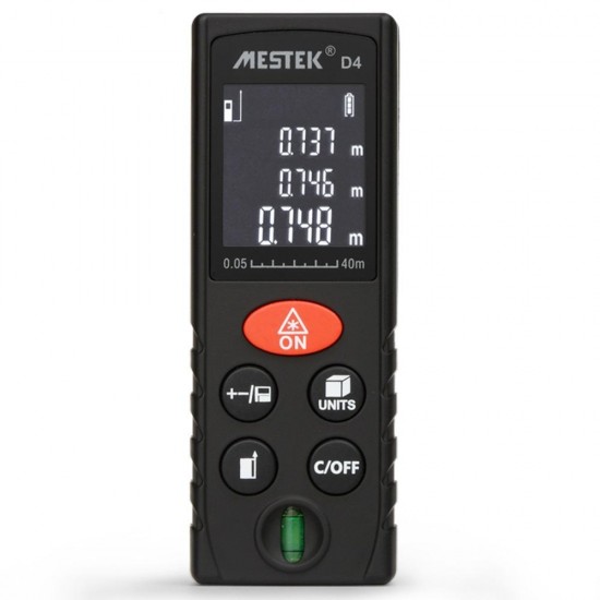 D4 40M Laser Distance Meter Rangefinder Double Water Balance Data Record Area Volume Measure D4 40M Laser Distance Meter Rangefinder Double Water Balance Data Record Area Volume Measure