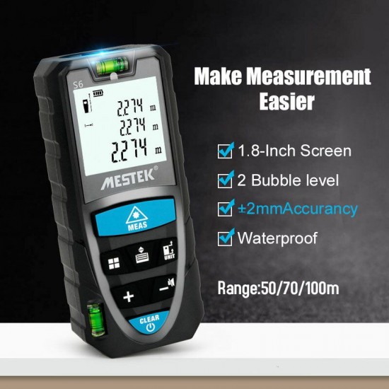 S6 100m Laser Distance Meter Laser Rangefinder trena Laser Measure Tape Laser Rangefinder Range Finder