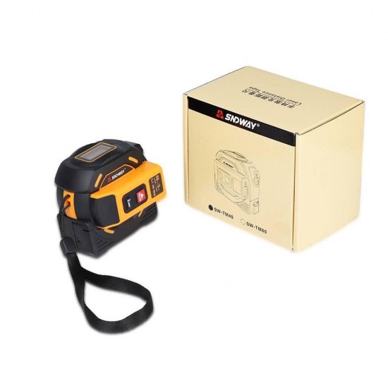 40M 60M Laser Distance Meter Range Finder Laser Tape Measure Digital Retractable 5M Laser Rangefinder Ruler Survey Tool
