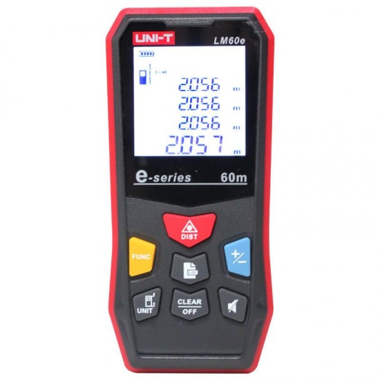 LM60e 60m Laser Distance Meter Laser Rangefinder Laser Electronic Ruler Distance Measuring Instrument Area/Volume Measurement LM60e 60m Laser Distance Meter Laser Rangefinder Laser Electronic Ruler Distance Measuring Instrument Area/Volume Measurement