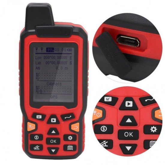 ZL-180 Handheld USB GPS Navigation Track Land Area Meter 2.4 inch Display Land Survey 100-240V Land Navigation