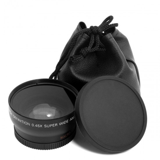 0.45x52MM Wide-angle Macro Lens For 30MP 16X 4K Vlog Camcorder 0.45x52MM Wide-angle Macro Lens For 30MP 16X 4K Vlog Camcorder