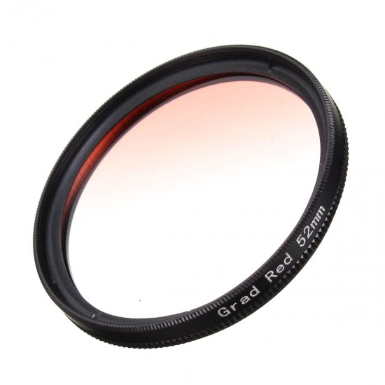 4 Pieces 52mm Graduated Color Lens Filter for DSLR Camera