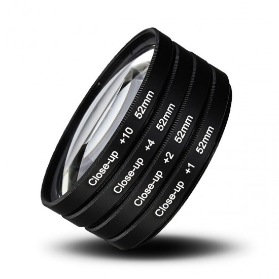 52MM Close Up Macro Lens Kit +1 +2 +4 +10 for DSLR SLR Digital Camera 52MM Close Up Macro Lens Kit +1 +2 +4 +10 for DSLR SLR Digital Camera