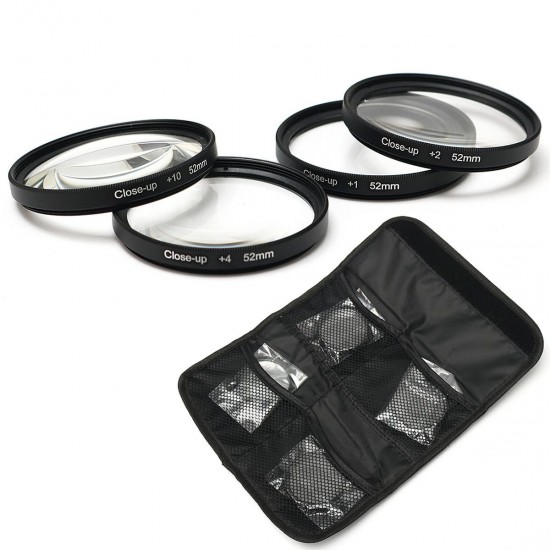 52MM Close Up Macro Lens Kit +1 +2 +4 +10 for DSLR SLR Digital Camera 52MM Close Up Macro Lens Kit +1 +2 +4 +10 for DSLR SLR Digital Camera