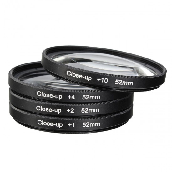 52mm Macro Close Up Filter Lens Kit +1 +2 +4 +10 for Canon Nikon DSLR SLR Camera 52mm Macro Close Up Filter Lens Kit +1 +2 +4 +10 for Canon Nikon DSLR SLR Camera