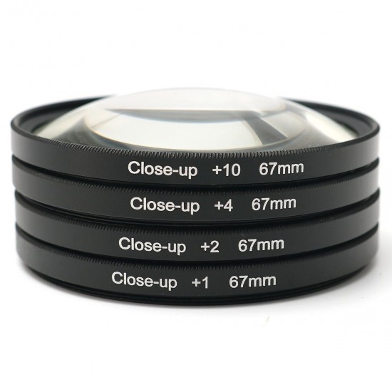 67mm Close-Up Macro Lens Filters Kit +1 +2 +4 +10 for DC DV SLR DSLR Camera Optical Glass 67mm Close-Up Macro Lens Filters Kit +1 +2 +4 +10 for DC DV SLR DSLR Camera Optical Glass