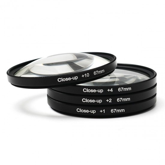 67mm Close-Up Macro Lens Filters Kit +1 +2 +4 +10 for DC DV SLR DSLR Camera Optical Glass 67mm Close-Up Macro Lens Filters Kit +1 +2 +4 +10 for DC DV SLR DSLR Camera Optical Glass