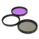 7Pcs 52mm UV CPL Polarizing FLD Lens Filter Hood Kit For Canon Nikon Camera