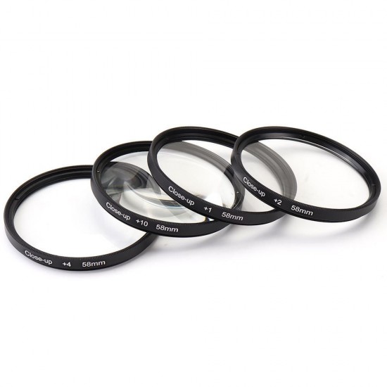 Close-up +1/+2/+4/+10 49/52/55/58/62/67/72/77mm Lens Filter Storage Bag Lens Hood Cap Blower Brush Kit Set Close-up +1/+2/+4/+10 49/52/55/58/62/67/72/77mm Lens Filter Storage Bag Lens Hood Cap Blower Brush Kit Set