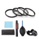 Close-up +1/+2/+4/+10 49/52/55/58/62/67/72/77mm Lens Filter Storage Bag Lens Hood Cap Blower Brush Kit Set Close-up +1/+2/+4/+10 49/52/55/58/62/67/72/77mm Lens Filter Storage Bag Lens Hood Cap Blower Brush Kit Set