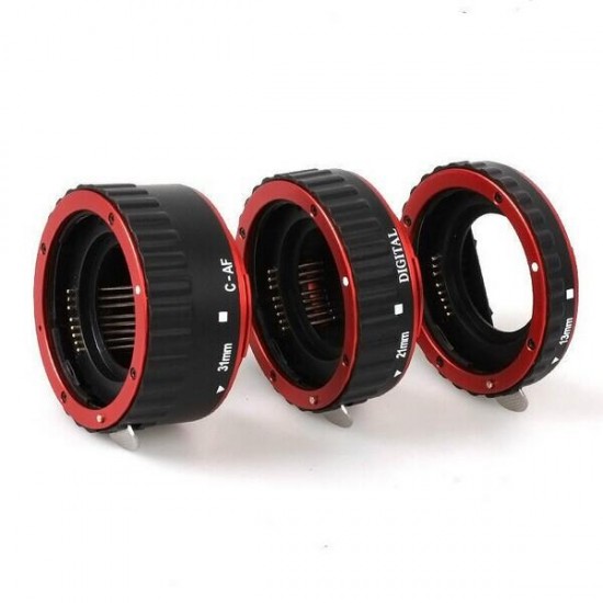 Colorful Metal AF Macro Extension Tube Ring For Canon EOS EF EF-S Colorful Metal AF Macro Extension Tube Ring For Canon EOS EF EF-S