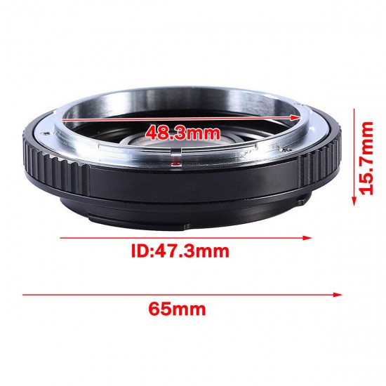 FD-EOS Mount Adapter Ring No Glass For Canon FD Lens To EOS EF Camera