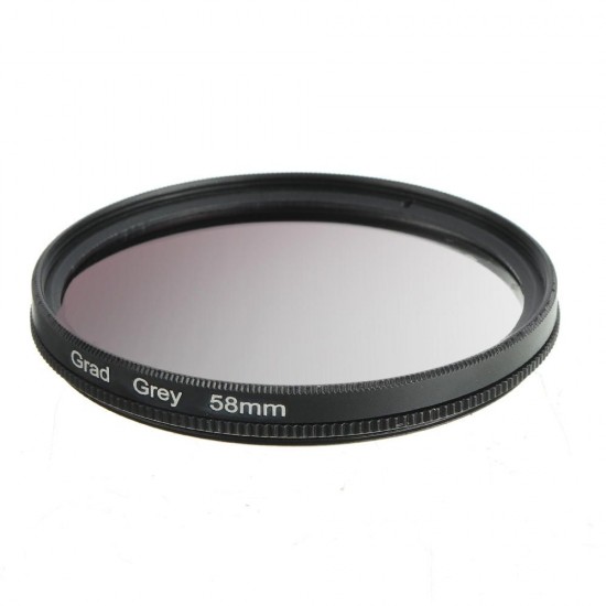 Grad Gradient Gray Lens Filter 49/52/55/58/62/67/72/77mm for Canon for Nikon DSLR Camera Grad Gradient Gray Lens Filter 49/52/55/58/62/67/72/77mm for Canon for Nikon DSLR Camera