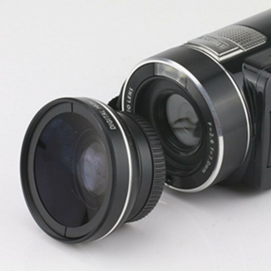 0.45x37mm 2X Wide Angle Lens Macro Micro Single Camera Additional Lens
