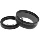 0.45x52mm Wide Angle Lens Macro Micro Single Camera Additional Lens 0.45X 2 in 1 Wide Angle Lens for Camcorder Video Camera