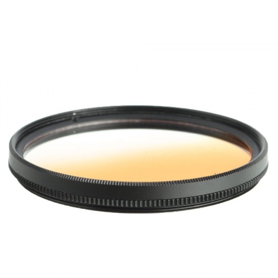 Universal Graduated Orange 49/52/55/58/62/67/72/77mm Lens Filter for Canon for Nikon DSLR Camera