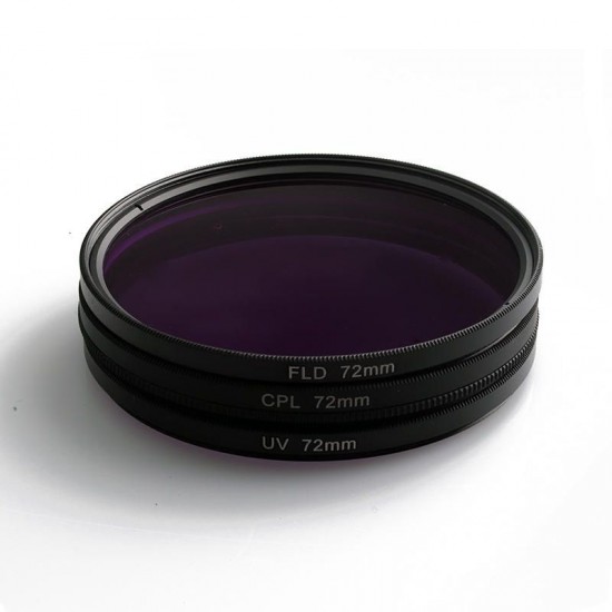 3 in 1 UV CPL FLD 49/52/55/58/62/67/72/77mm Lens Fliter for DSLR Camera