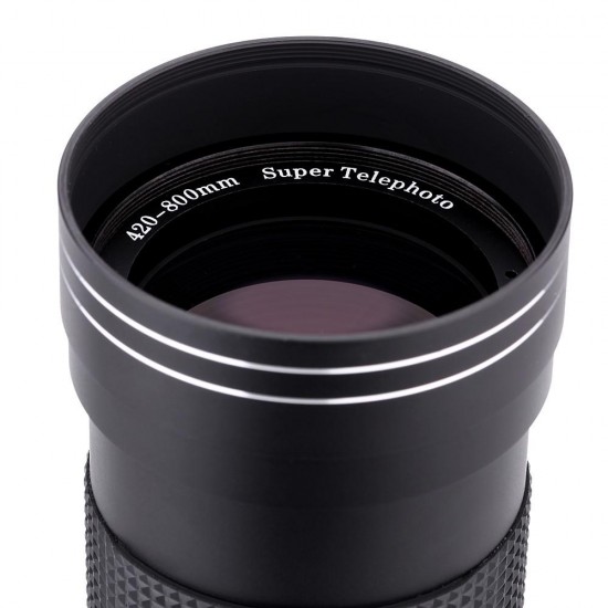 420-800mm F8.3-16 Super Telephoto Lens Manual Zoom Lens for Canon Nikon Sony Pentax