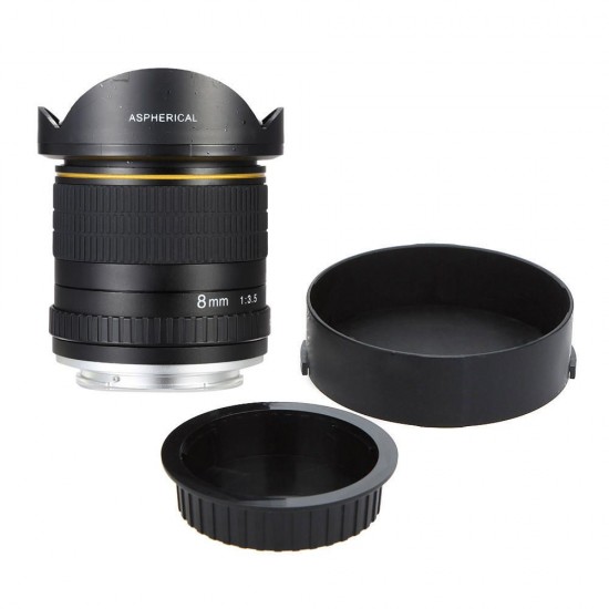 8mm F/3.5 Manual Ultra Wide Angle Fisheye Lens for Canon for Nikon DSLR Camera