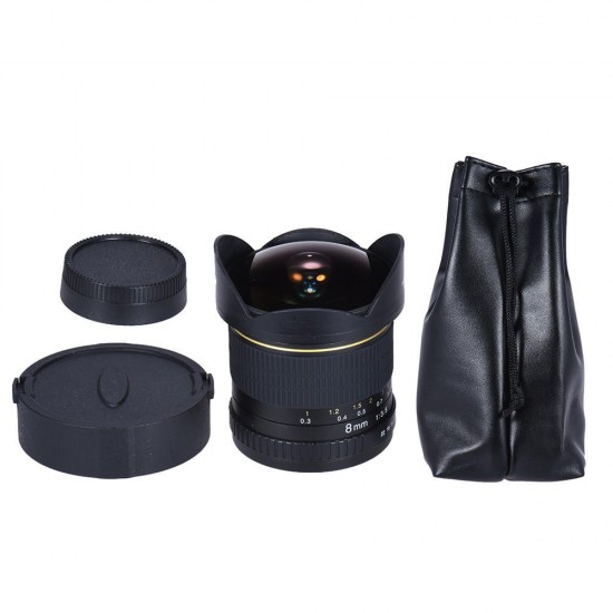 8mm F/3.5 Manual Ultra Wide Angle Fisheye Lens for Canon for Nikon DSLR Camera 8mm F/3.5 Manual Ultra Wide Angle Fisheye Lens for Canon for Nikon DSLR Camera