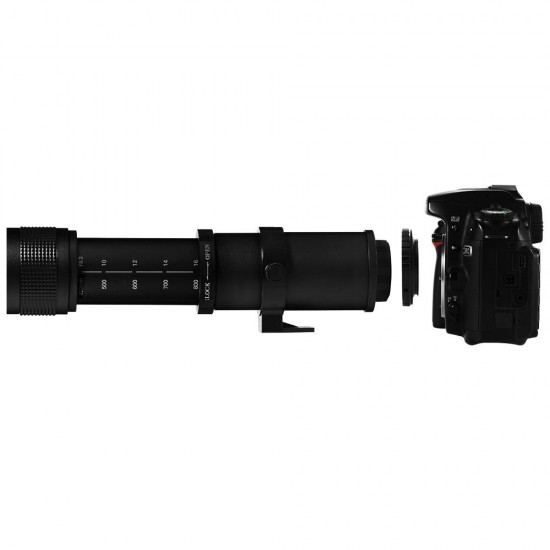 T2 to NEX/AF/PK/AI/EOS Lens Adapter for 420-800mm Telephoto Lens to Canon for Nikon for Sony for Pentax DSLR Camera