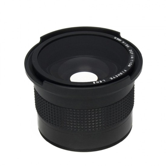 Universal 52MM 0.35X Extension Fisheye Super Wide Angle Macro Lens for DSLR Camera