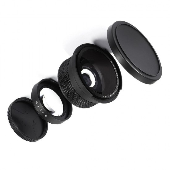 Universal External 58mm 0.35X Fish Eye Super Wide Angle Fisheye Lens for DSLR Camera