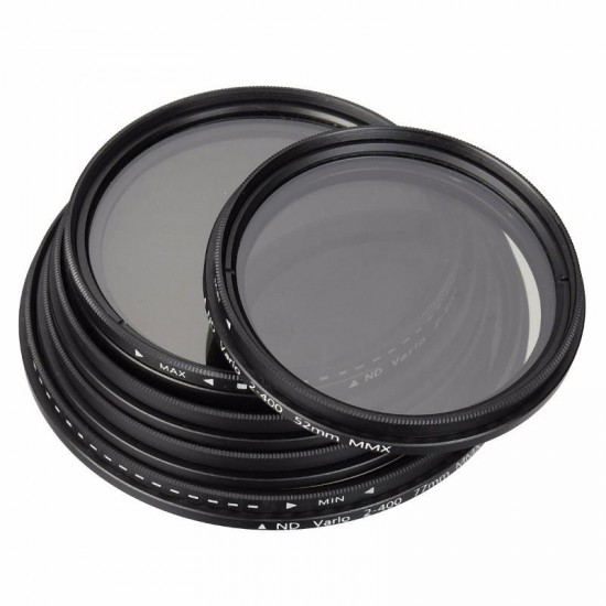 ND2 to ND400 52mm 55mm 58mm 62mm 67mm 77mm Lens Filter For Canon Nikon