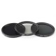 ND2/4/8 49/52/55/58/62/67/72/77mm Lens Filter Storage Bag Lens Hood Cap Blower Brush Kit Set