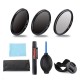 ND2/4/8 49/52/55/58/62/67/72/77mm Lens Filter Storage Bag Lens Hood Cap Blower Brush Kit Set ND2/4/8 49/52/55/58/62/67/72/77mm Lens Filter Storage Bag Lens Hood Cap Blower Brush Kit Set