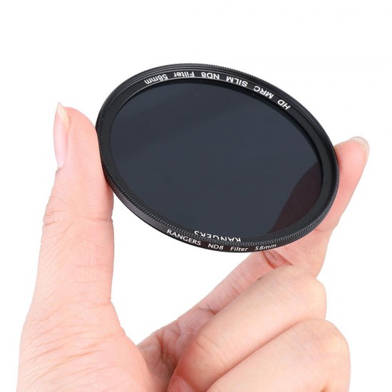 ND8 49/52/55/58/62/67/72/77mm Universal Lens Filter for Canon for Nikon DSLR Camera ND8 49/52/55/58/62/67/72/77mm Universal Lens Filter for Canon for Nikon DSLR Camera