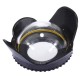 PU8001 Optical Fisheye Lens Shade Wide Angle Dome Port Lens for Underwater Housings