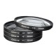 Universal 58mm Macro Close Up Filter Lens Kit +1 +2 +4 +10 for 58mm Camera Lens