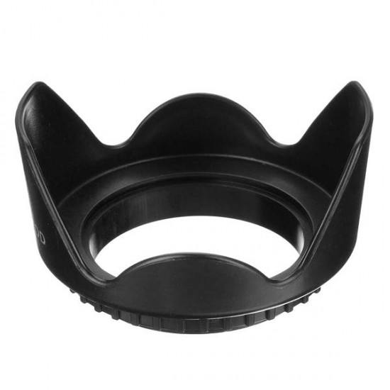 Universal DCII 52mm Screw Mount Flower Lens Hood For Canon Nikon DSLR Digital Camera Video