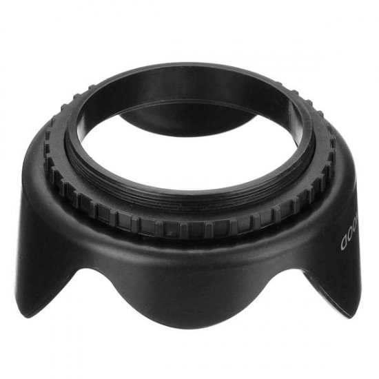 Universal DCII 52mm Screw Mount Flower Lens Hood For Canon Nikon DSLR Digital Camera Video