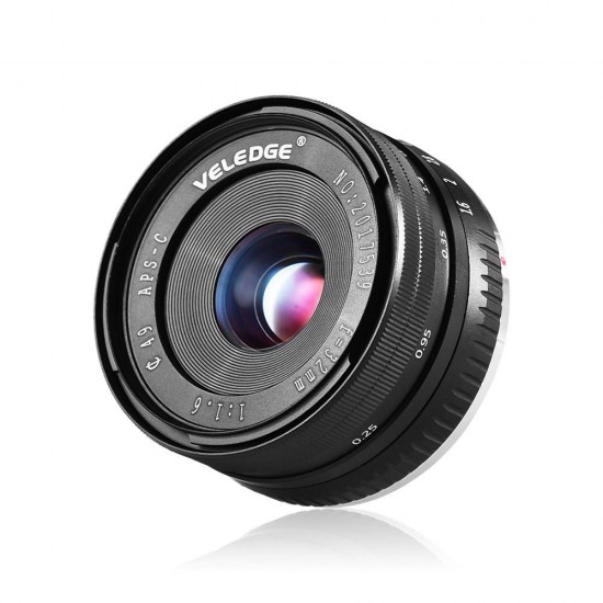 32mm F1.6 Large Aperture Manual Prime Fixed Lens APS-C for Sony E-Mount Digital Mirrorless Cameras NEX 3 NEX 3N NEX 5 NEX 5T NEX 5R NEX 6 7 A5000 A5100 A6000 A6100 A6300 A6500