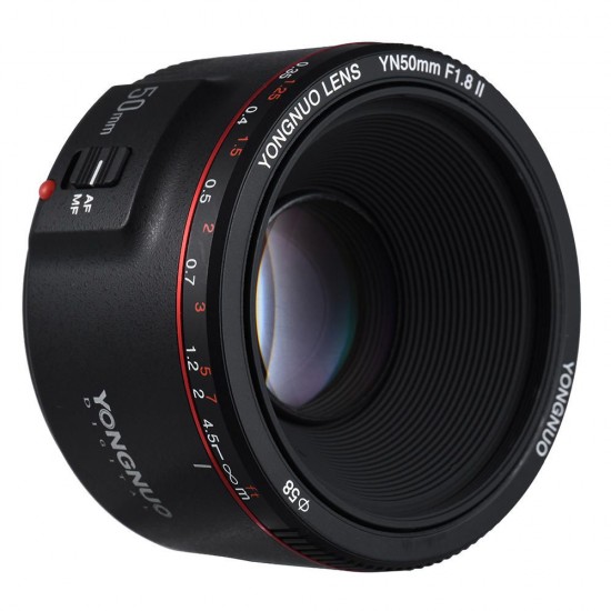 YN-50mm F1.8 II Large Aperture Auto Focus AF MF Lens for Canon Camera YN-50mm F1.8 II Large Aperture Auto Focus AF MF Lens for Canon Camera