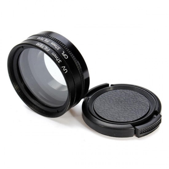 37mm UV CPL Filter Lens Adapter Protector Set For GoPro Hero 3 3+ 37mm UV CPL Filter Lens Adapter Protector Set For GoPro Hero 3 3+