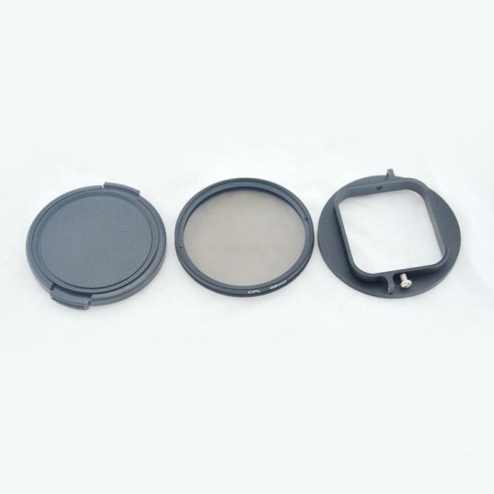 58mm CPL Filter Circular Polarizer Lens with Cap for Gopro HD Hero 4 3 Plus 3