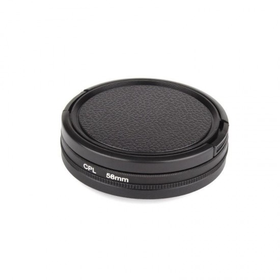 58mm CPL Filter Circular Polarizer Lens with Cap for Gopro HD Hero 4 3 Plus 3 58mm CPL Filter Circular Polarizer Lens with Cap for Gopro HD Hero 4 3 Plus 3